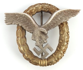 WWII GERMAN THIRD REICH LUFTWAFFE PILOTS BADGE.