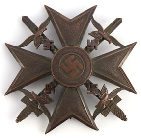 WWII GERMAN CONDOR LEGION SPANISH CROSS W SWORDS