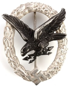 WWII GERMAN LUFTWAFFE GUNNER RADIO OP BADGE