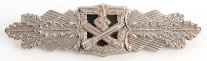 WWII GERMAN REICH CLOSE COMBAT CLASP IN SILVER