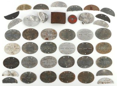 LOT OF 30+ WWII GERMAN THIRD REICH DOG TAGS