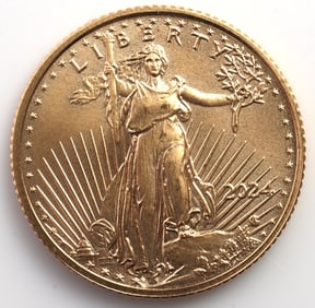 GOLD 1/10 OZT OUNCE AMERICAN EAGLE BU COIN
