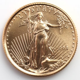 1998 GOLD 1/10 OZT OUNCE AMERICAN EAGLE BU COIN