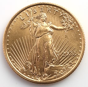 2022 1/10 OZT OUNCE GOLD AMERICAN EAGLE BU COIN