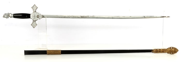 ANTIQUE KNIGHTS OF COLUMBUS FRATERNAL SWORD