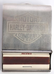 HARLEY DAVIDSON STERLING SILVER MATCHBOOK COVER