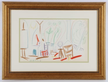 PABLO PICASSO CARNET DE LA CALIFORNIE LITHO W COA