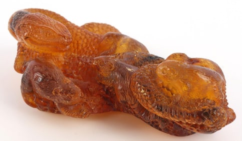 NATIVE ZUNI ANIMAL FETISH SNAKE IN RAT NEST