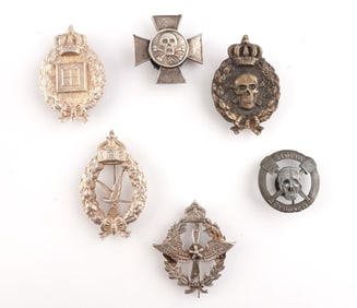 6 WWI IMPERIAL LUFTSTREIT & STORMTROOPER BADGE LOT