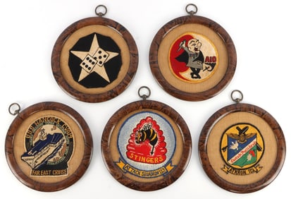 LOT OF 5 VIETNAM PATCH JOHN HANCOCK A10 STINGERS