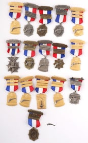 16 US MUZZLE LOADING CLUB PISTOL SHOOTING MEDALS