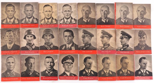 24 WWII GERMAN REICH WHW KNIGHT'S CROSS MINI BOOKS