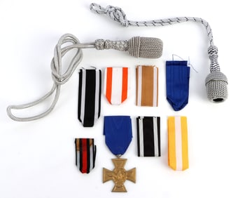 WWII GERMAN PORTAPEE & MEDAL RIBBON LOT