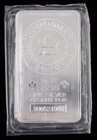 10 OZT OUNCE 999 FINE SILVER BAR INGOT CANADA MINT