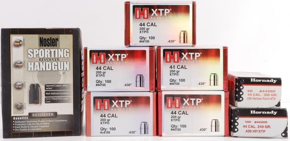 850CT .44 CAL HORNADY & NOSLER RELOADING BULLETS