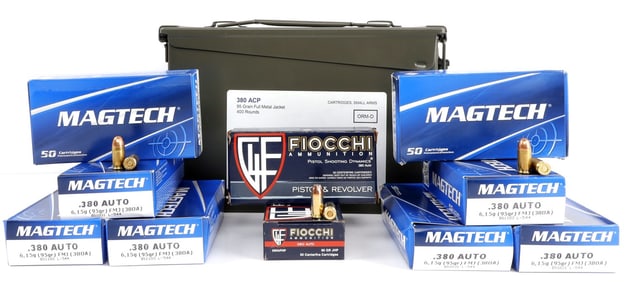 500 ROUNDS .380 AUTO 95GR FMJ PISTOL AMMUNITION