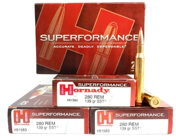 80 RDS HORNADY 280 REM 139 GR SST AMMO