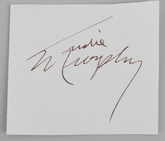 WWII CUT SIGNATURE FOR AUDIE MURPHY