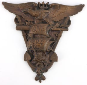 NAVAL ACADEMY ANNAPOLIS CLASS 1924 BRONZE PLAQUE