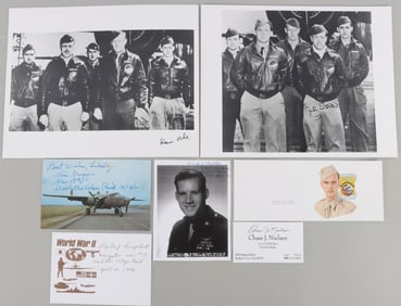 LOT OF 6 WWII DOOLITTLE RAIDER AUTOGRAPHS