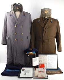 LOT 12 COLD WAR SOVIET AGORAKOV UNIFORMS ETC