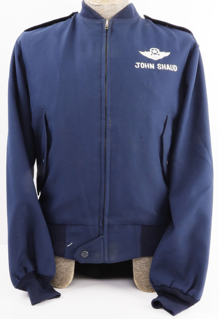 USAF 4 STAR GENERAL JOHN A. SHAUD FLIGHT JACKET: Served as Supreme Headquarters Allied Powers Europe, 1988 -1991, Chief of Staff. Large, wearable size. Very good, original condition.