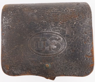 US CIVIL WAR MODEL 1864 LEATHER CARTRIDGE BOX