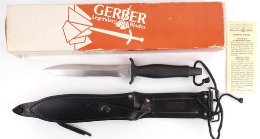 1981 GERBER MARK II SURVIVAL KNIFE NOS AS-NEW