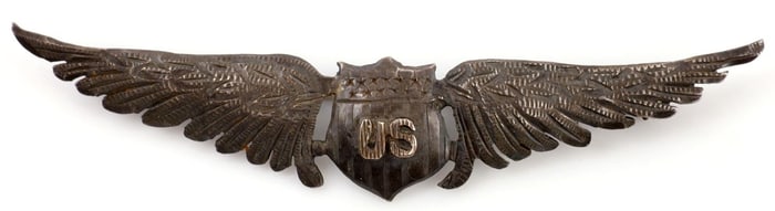 WORLD WAR I U.S. AIR SERVICE PILOT WINGS