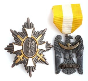 WWI GERMAN HAMBURG HONOR & SILESIA AWARD