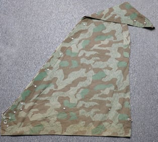 WWII GERMAN WEHRMACHT ZELTBAHN CAMOUFLAGE TENT