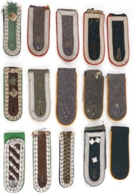 LOT OF 15 WWII GERMAN THIRD REICH SHOULDER BOARDS