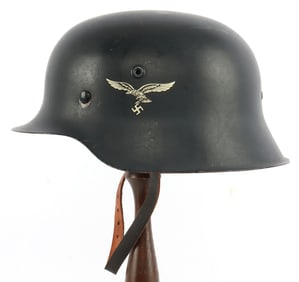 WWII GERMAN THIRD REICH LUFTWAFFE M42 STAHLHELM