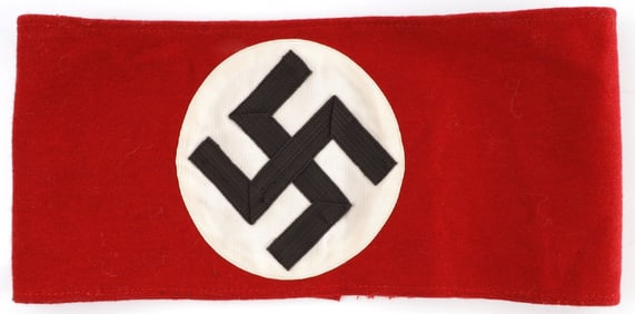 WWII GERMAN WOOL SS ARMBAND TAGGED RZM 630/37
