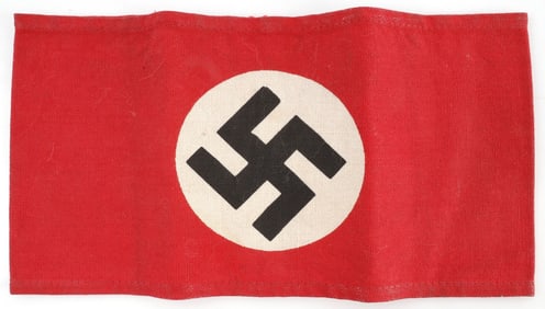 WWII GERMAN LATE WAR PRINTED ARMBAND FOR GREATCOAT