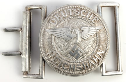 WWII GERMAN THIRD REICH REICHSBAHN BELT BUCKLE