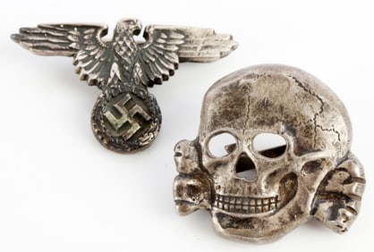 WWII GERMAN THIRD REICH SS VISOR PIN