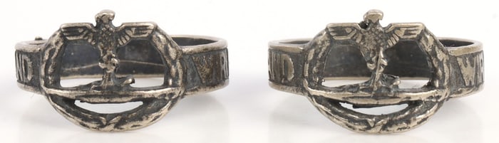 LOT OF 2 WWII GERMAN KRIEGSMARINE RINGS