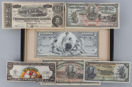 LOT OF 6 FACSIMILE CURRENCY & DISPLAY CURRENCY
