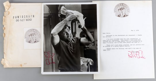 ROBERT BLAKE AUTOGRAPH LETTER FAN CLUB DOCUMENT