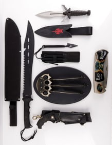 LOT TACTICAL BLADES KLINGON UNITED MASTER CUTLERY