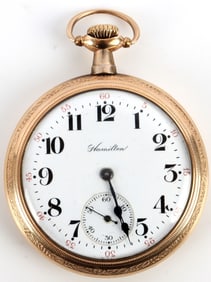 HAMILTON 16S GOLD FILLED POCKET WATCH