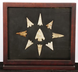 CASED SET NATIVE ARROWHEAD LOT FOUND DIXIE COUNTY
