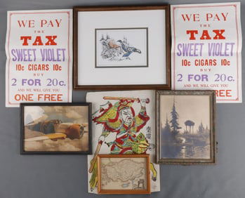 7 DEALERS LOT OF SMALL WALL ART