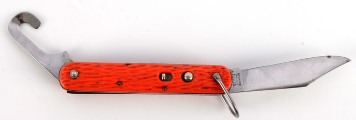 SCHRADE ORANGE PARATROOPER SWITCHBLADE KNIFE