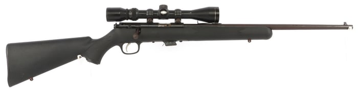 SAVAGE MK II .22LR BOLT ACTION RIFLE WITH SCOPE