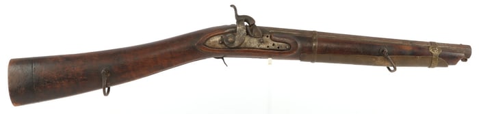 AFGHAN COACH GUN WITH DAMASCUS STEEL BARREL