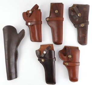 LOT OF 6 HUNTERS BUCHEIMER HANDGUN HOLSTERS