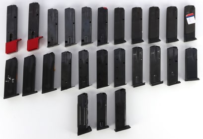 LOT 25 DOUBLE STACK PISTOL MAGAZINES HK SIG CZ EAA