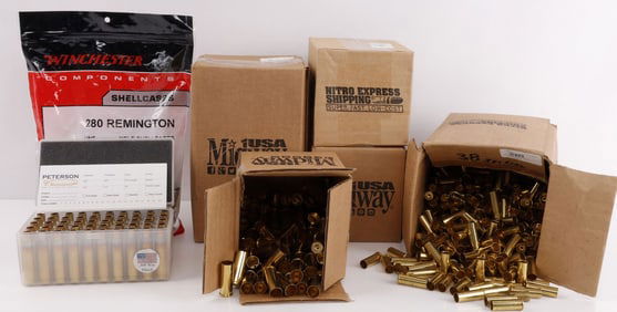 APPROX 1150 RELOADING METAL CASE MIXED CAL LOT